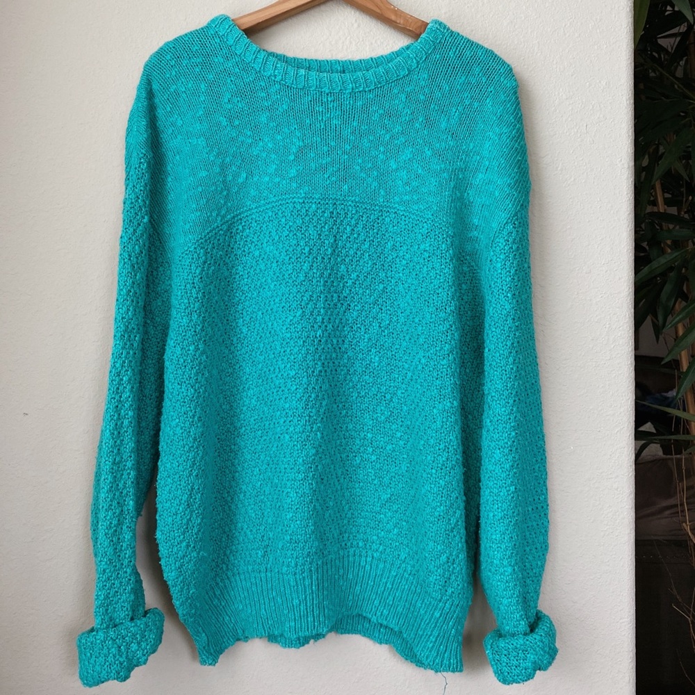 Teal Crew Neck Sweater